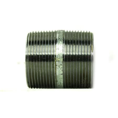 Thrifco Plumbing 1-1/2 Inch x 2 Inch Galvanized Steel Nipple 5220081